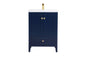 24 inch bathroom vanity in Blue