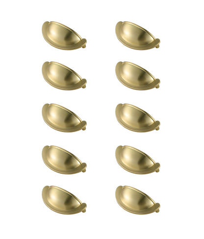 Claude 2-3/4" Center to Center Brushed Gold Cup Bar Pull Multipack (set of 10)