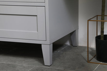 30 inch Single Bathroom Vanity in Grey with Backsplash