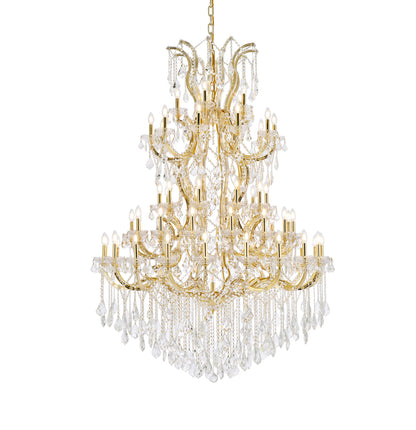 Maria Theresa 61 light Gold Chandelier Clear Royal Cut Crystal