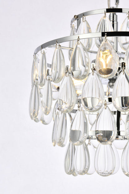 Mila 12 inch pendant in chrome