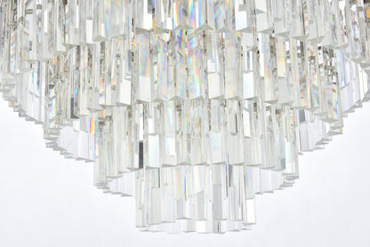 Sydney 33 light polished nickel Chandelier Clear Royal Cut Crystal