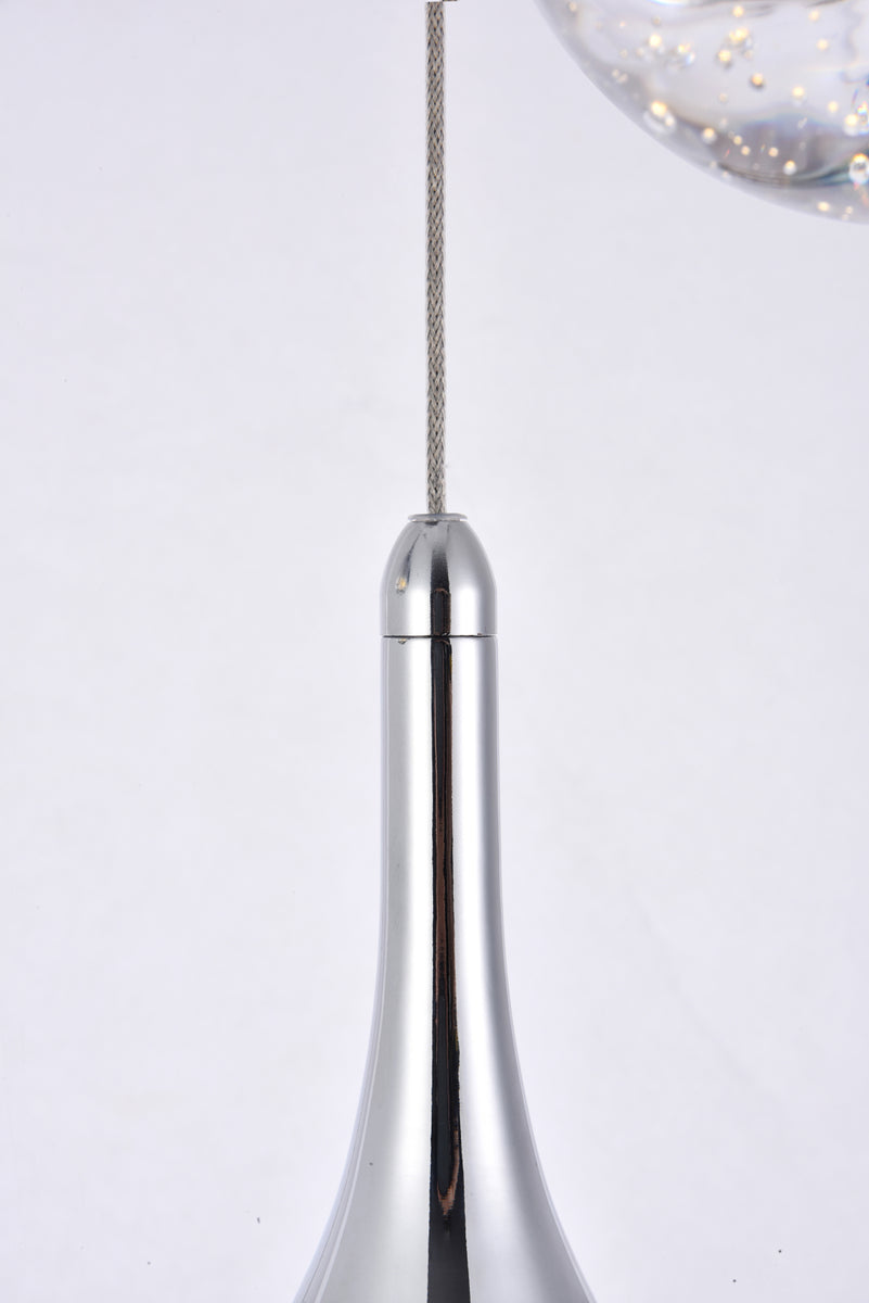 Amherst Collection LED 3-light chandelier 12in x 9in chrome finish