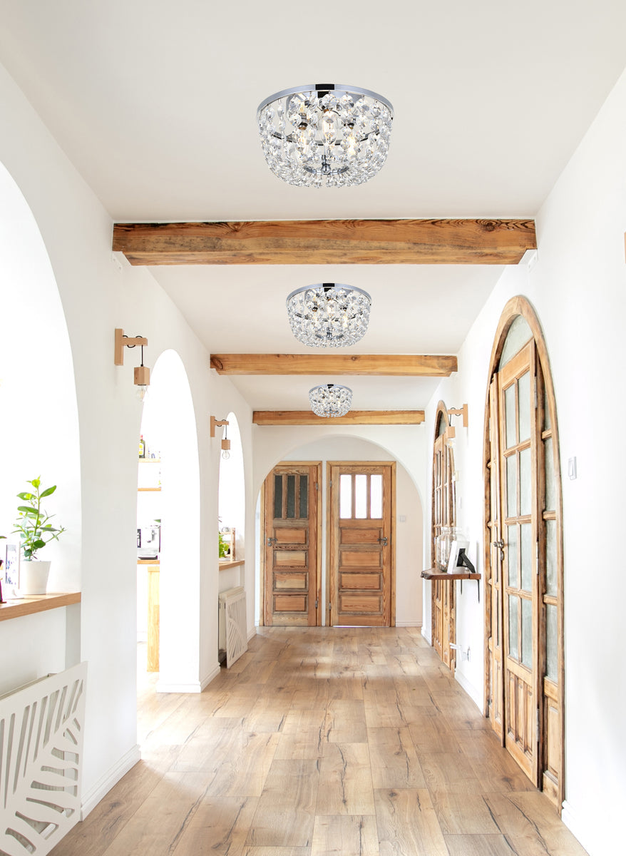 Cora 10 inch flush mount in chrome