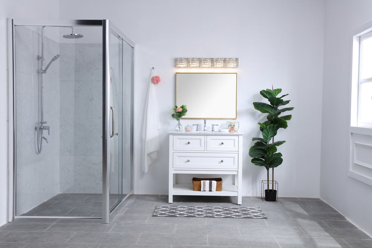 Ollie 5 light Chrome and Clear Crystals wall sconce