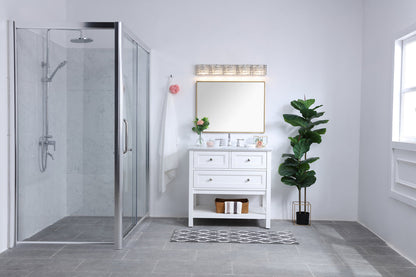 Ollie 5 light Chrome and Clear Crystals wall sconce