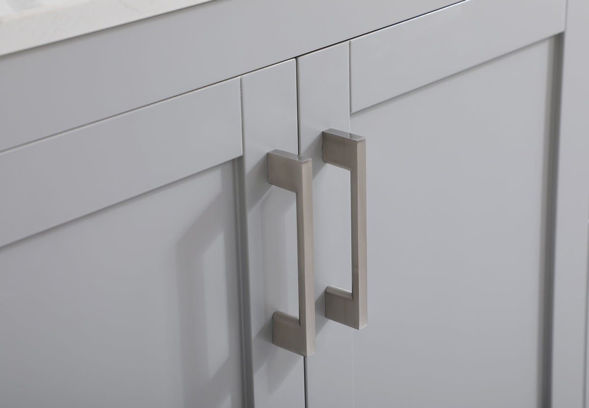 42 inch Single Bathroom Vanity in Grey with Backsplash