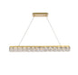 Valetta 42 inch LED linear pendant in gold