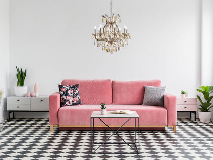 Maria Theresa 9 light Golden Teak Chandelier Golden Teak (Smoky) Royal Cut Crystal