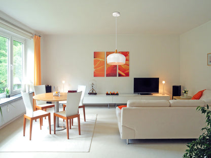 Nora Collection Pendant D11.5in H9in Lt:1 frosted white and natural wood finish