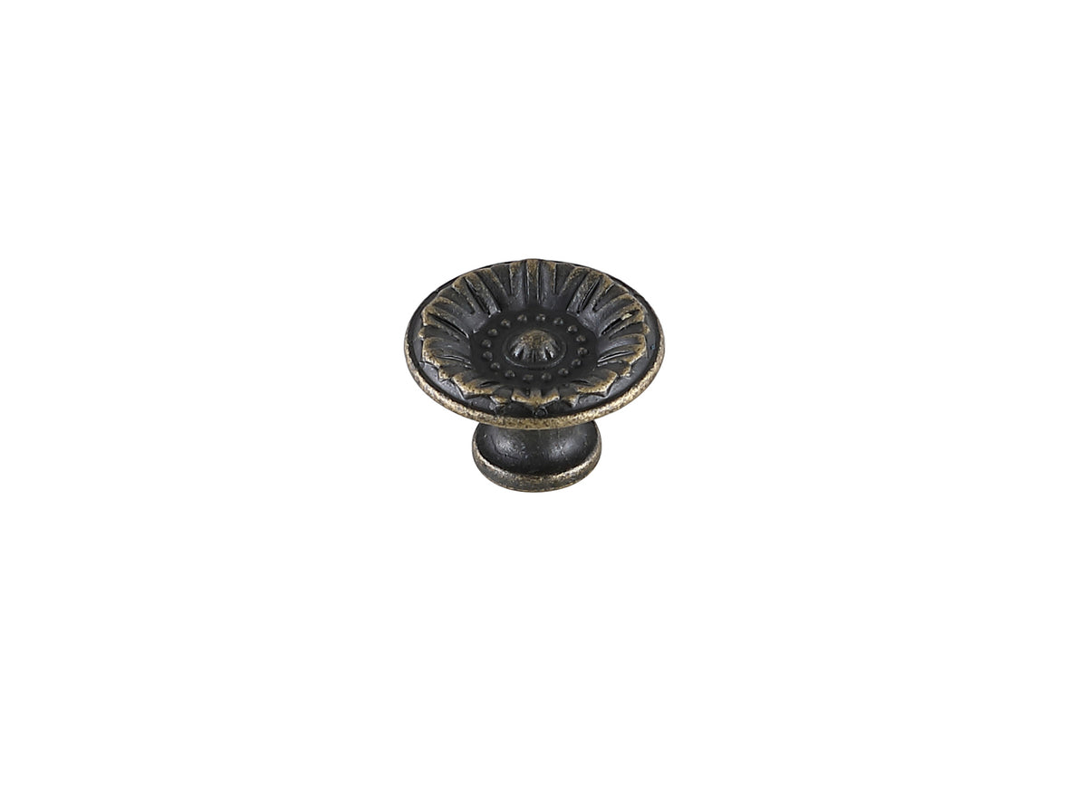 Corio 1.1" Diameter Antique Bronze Mushroom Knob Multipack (Set of 10)