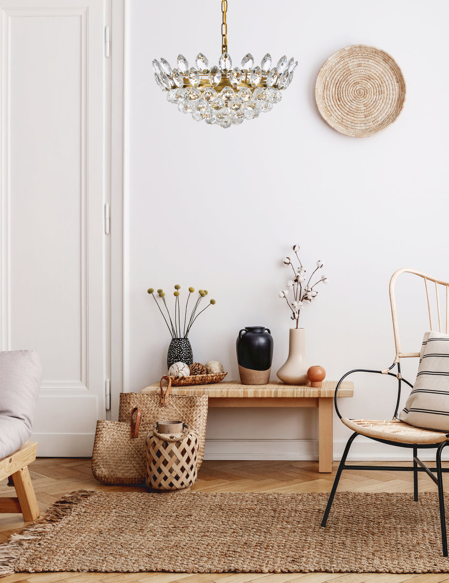 Emilia 18 inch pendant in brass