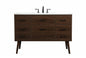 48 inch Single bathroom vanity in walnut