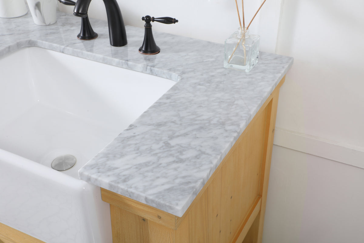 60 inch double bathroom vanity in natural wood