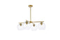 Opus 4 lights brass pendant