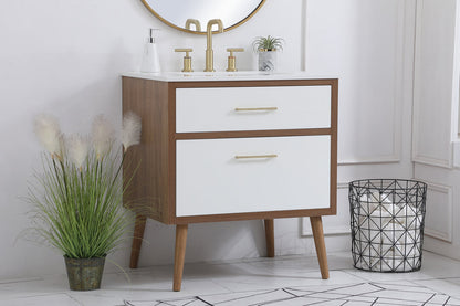 30 inch bathroom vanity in White