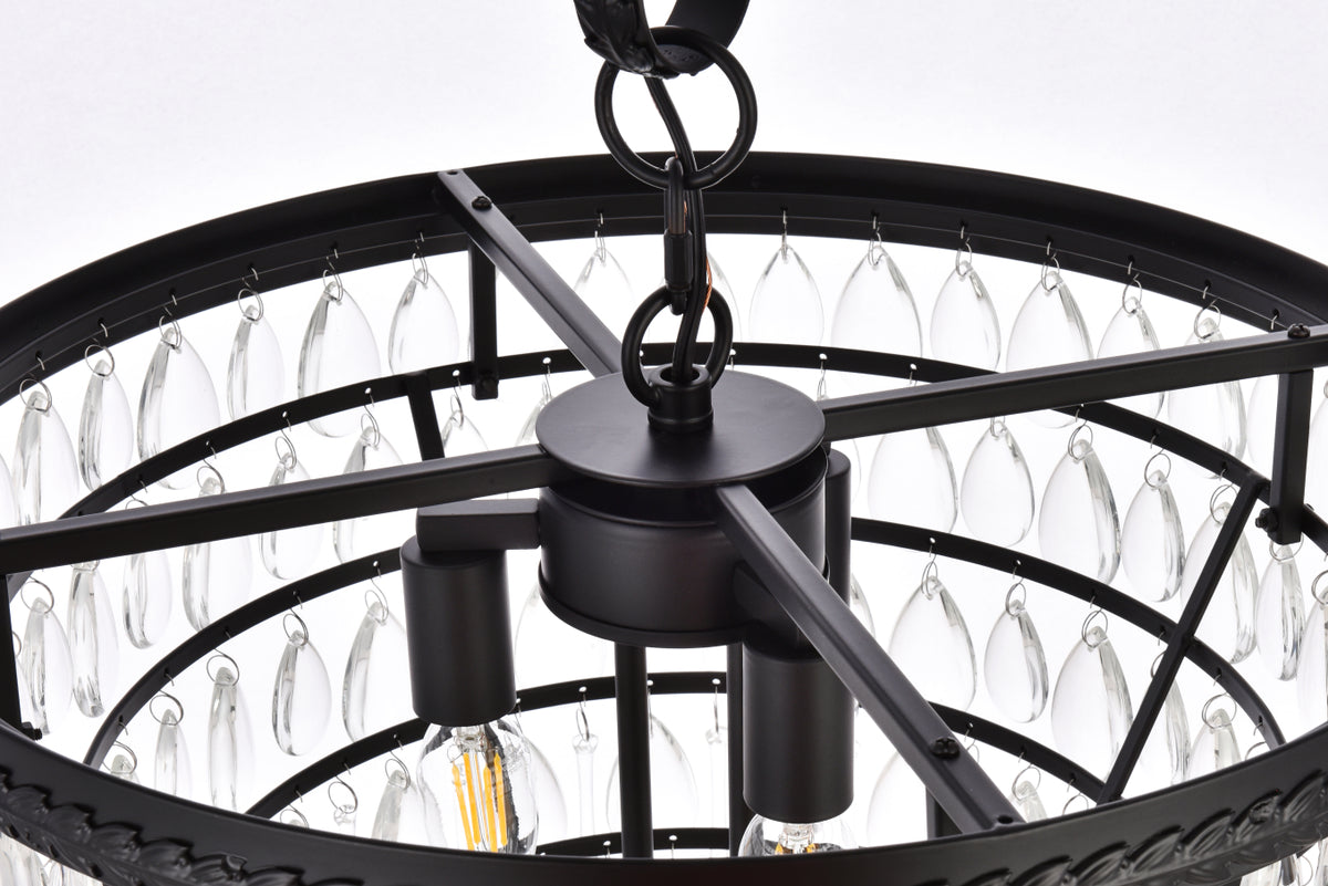 Nordic 5 lights black pendant