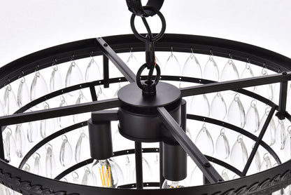 Nordic 5 lights black pendant