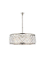 Madison 8 light polished Nickel Chandelier Clear Royal Cut Crystal