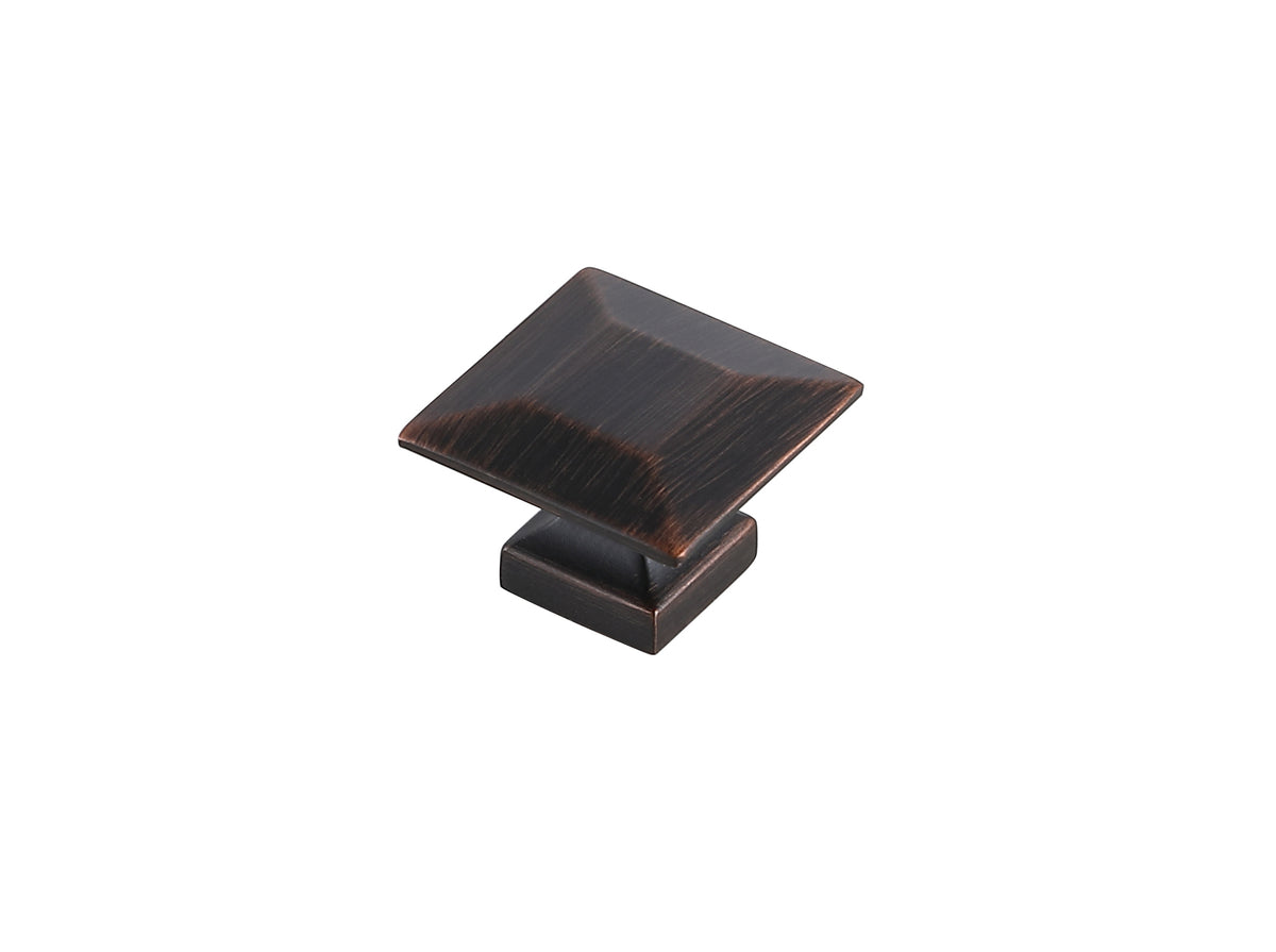 Cecil 1.3" Oil-rubbed Bronze Square Knob Multipack (Set of 10)