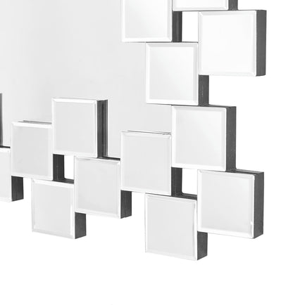 Sparkle 31.5 in. Contemporary Rectangle Mirror in Clear