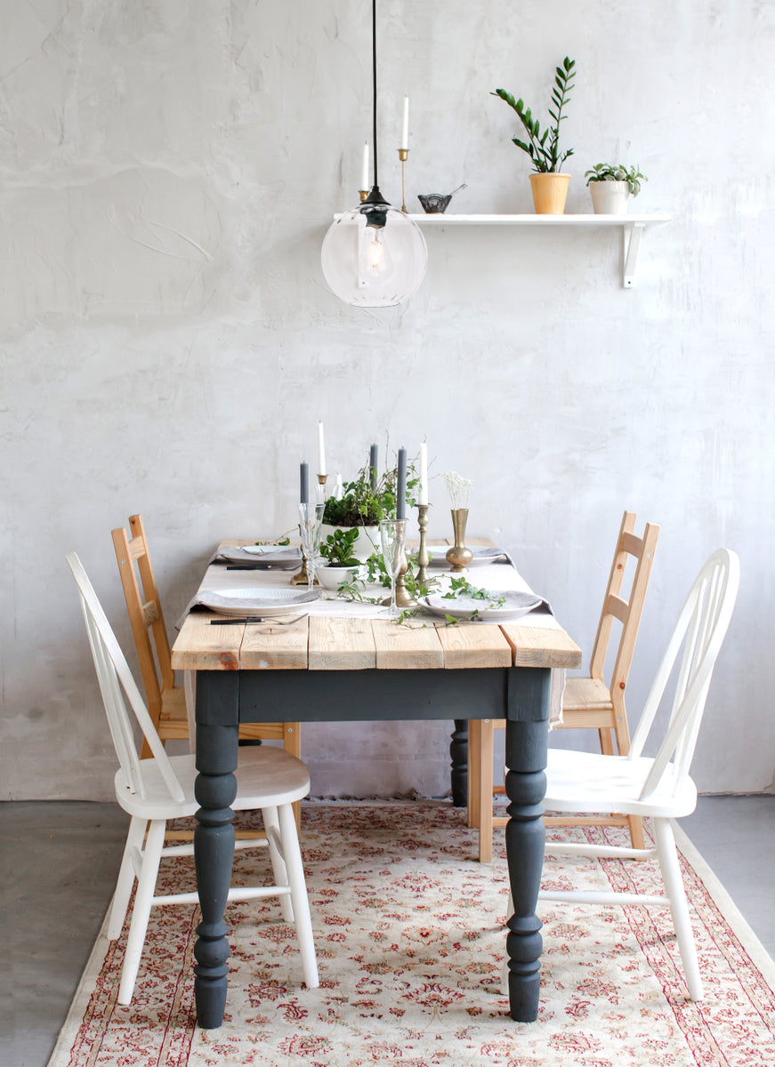 Cashel 1 light Black and Clear glass pendant