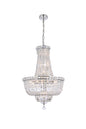Tranquil 22 light Chrome Chandelier Clear Royal Cut Crystal