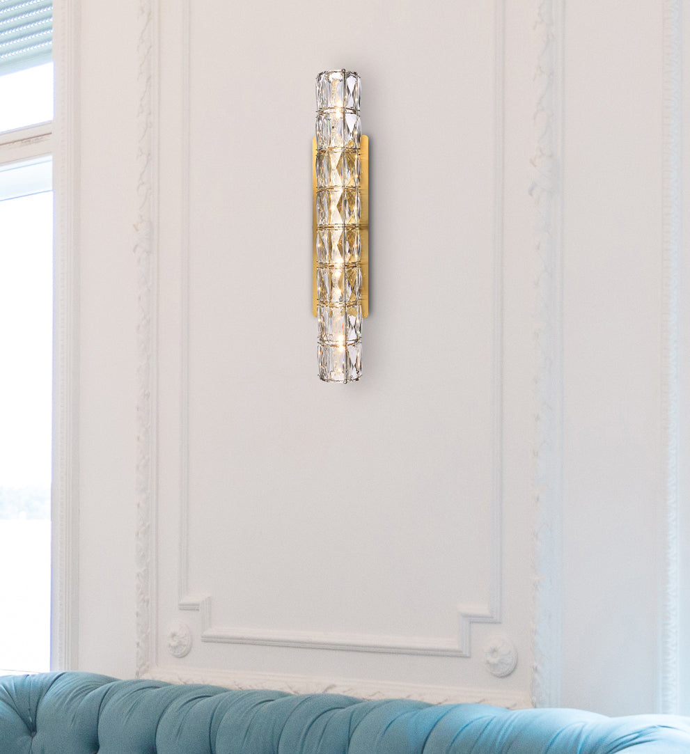Valetta 24 inch LED linear wall sconce in gold
