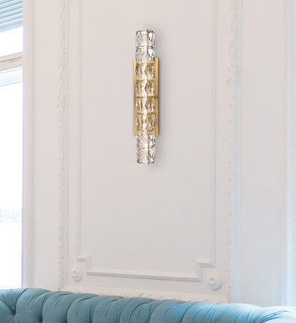 Valetta 24 inch LED linear wall sconce in gold