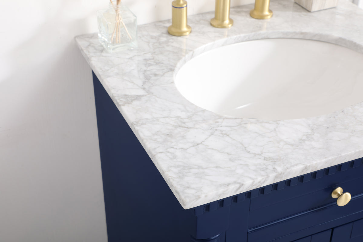 24 inch Single bathroom vanity in  Blue