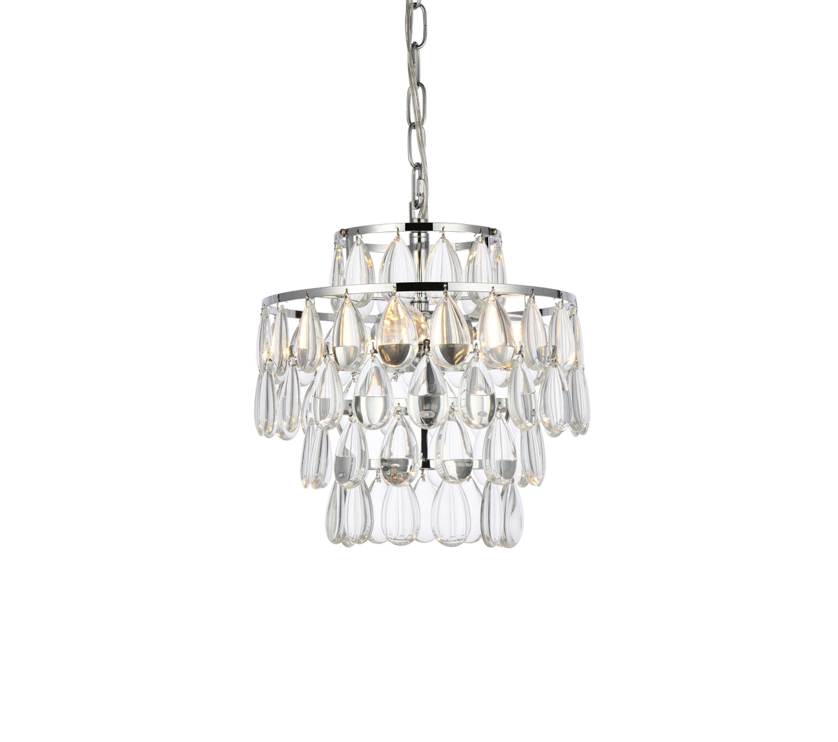Mila 12 inch pendant in chrome