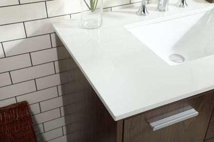 36 inch bathroom vanity in Walnut