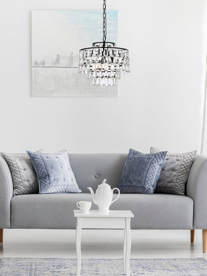 Mila 16 inch pendant in black