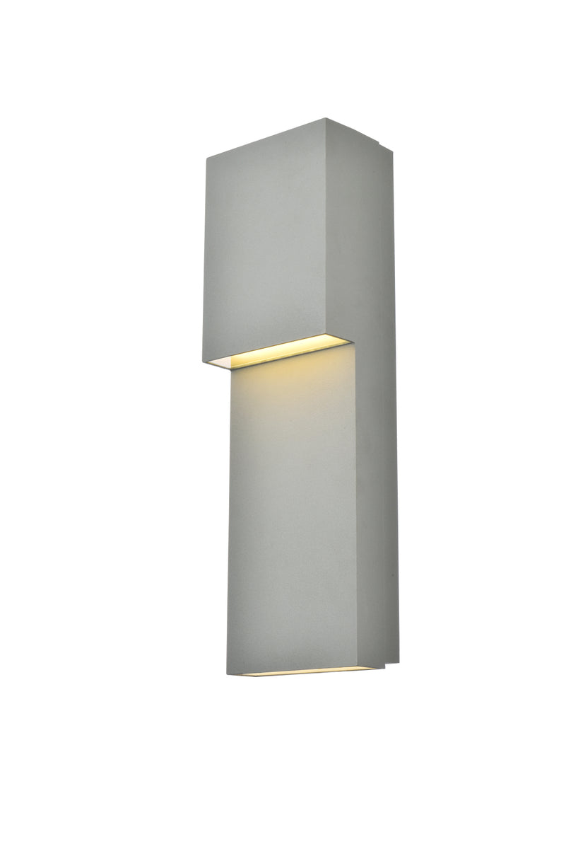 Raine Integrated LED wall sconce in silver