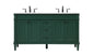 60 inch Single bathroom vanity in green