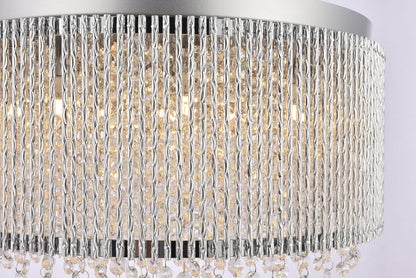 Influx 12 light Chrome Pendant Clear Royal Cut Crystal