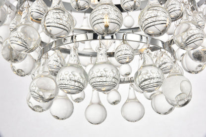 Kora Collection Pendant D17 H10.9 Lt:5 Chrome Finish