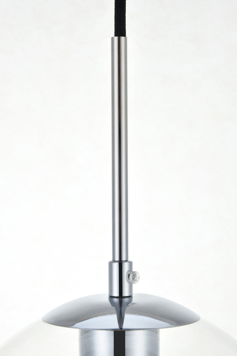 Baxter 1 Light Chrome Pendant With Clear Glass