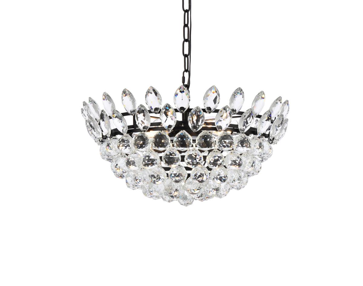 Emilia 20 inch pendant in black