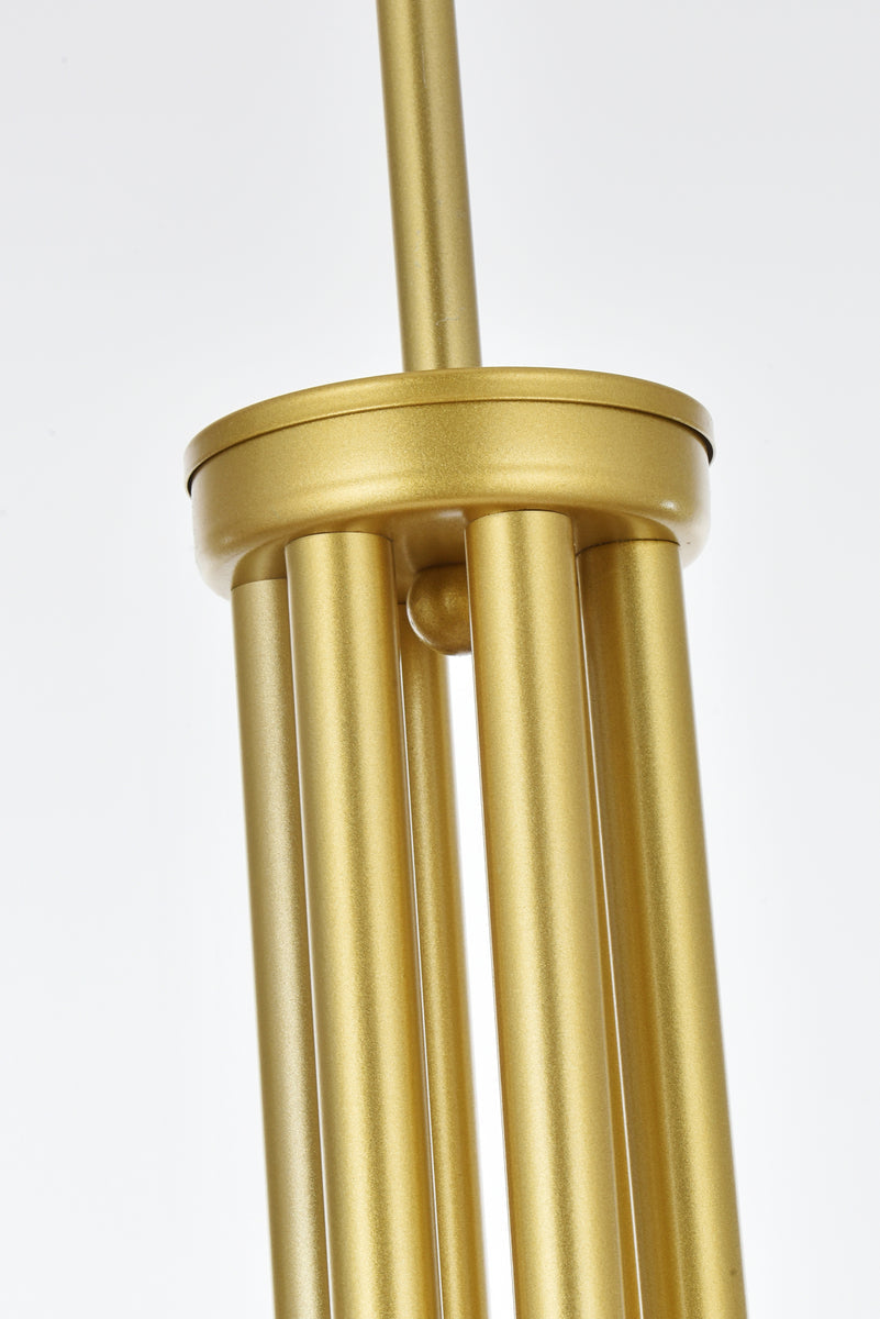 Layne 55 inch chandelier in Brass