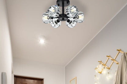Eren 14 inch Flush Mount in Black