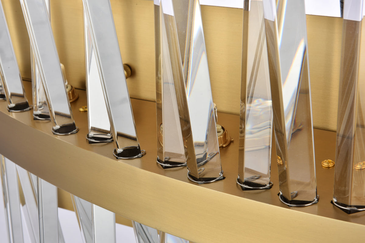 Serephina 24 inch crystal bath sconce in satin gold