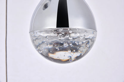 Amherst Collection LED 3-light chandelier 12in x 9in chrome finish