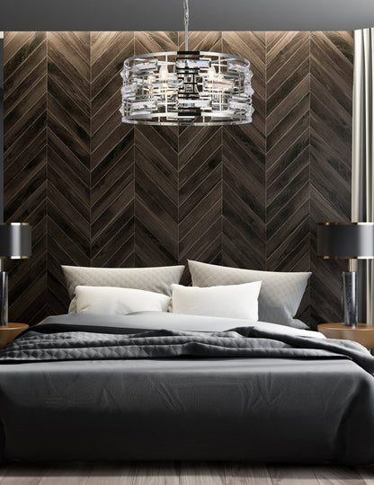 Kennedy 18.5 inch pendant in chrome