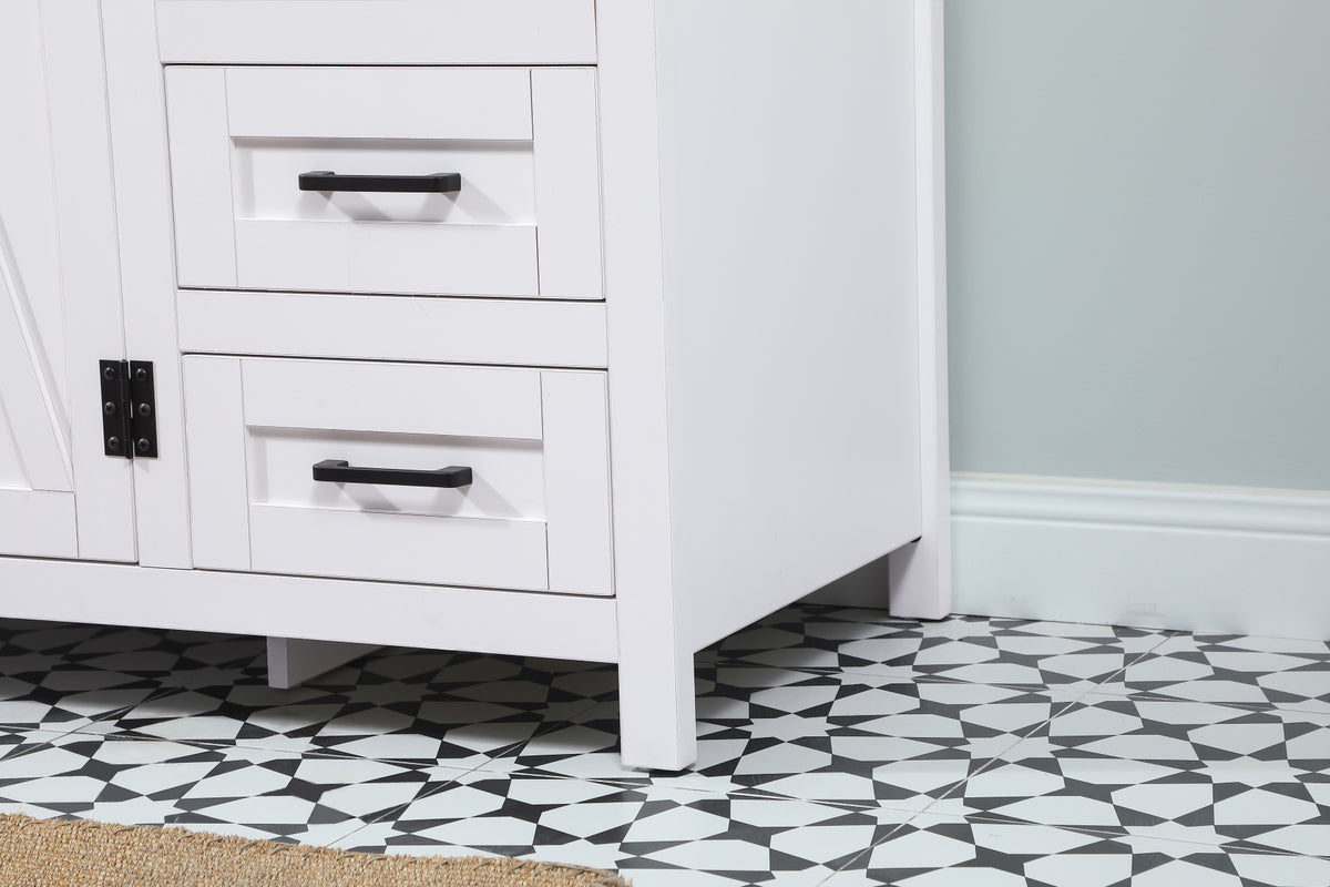 42 inch Single bathroom vanity in white