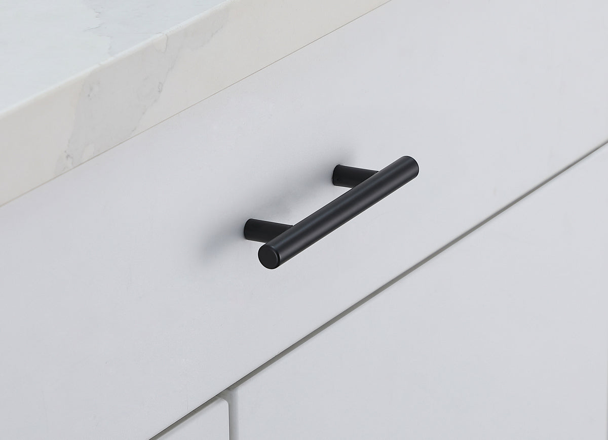 Quinn 3" Center to Center Matte Black Bar Pull Multipack (set of 10)