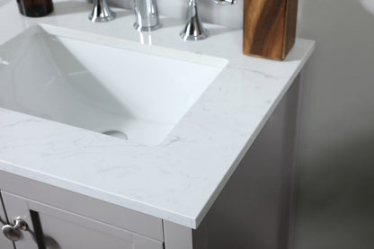 24 inch Single bathroom vanity in grey