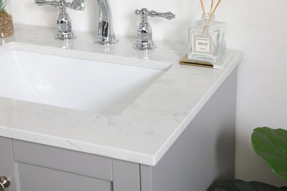 24 inch Single Bathroom Vanity in Grey