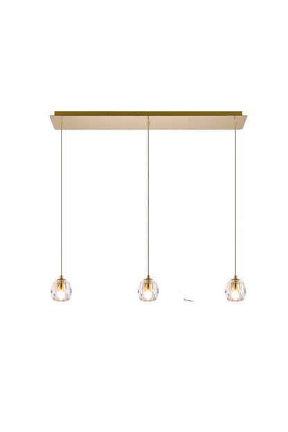 Eren 3 lights Gold pendant