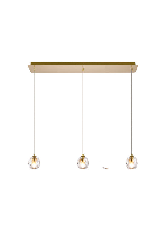 Eren 3 lights Gold pendant